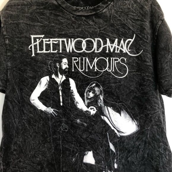 Fleetwood Mac graphic T-shirt, short sleeve. Mineral wash NWT - Picture 1 of 6